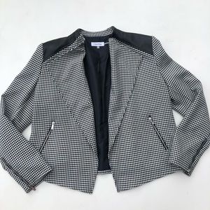 Calvin Klein houndstooth black & white jacket